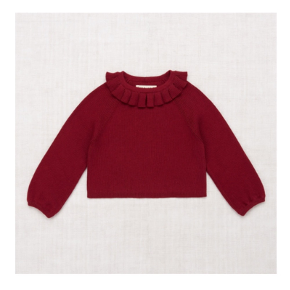NWOT Misha & Puff Yves Long Sleeve Top in Cranberry Sz 2-3y